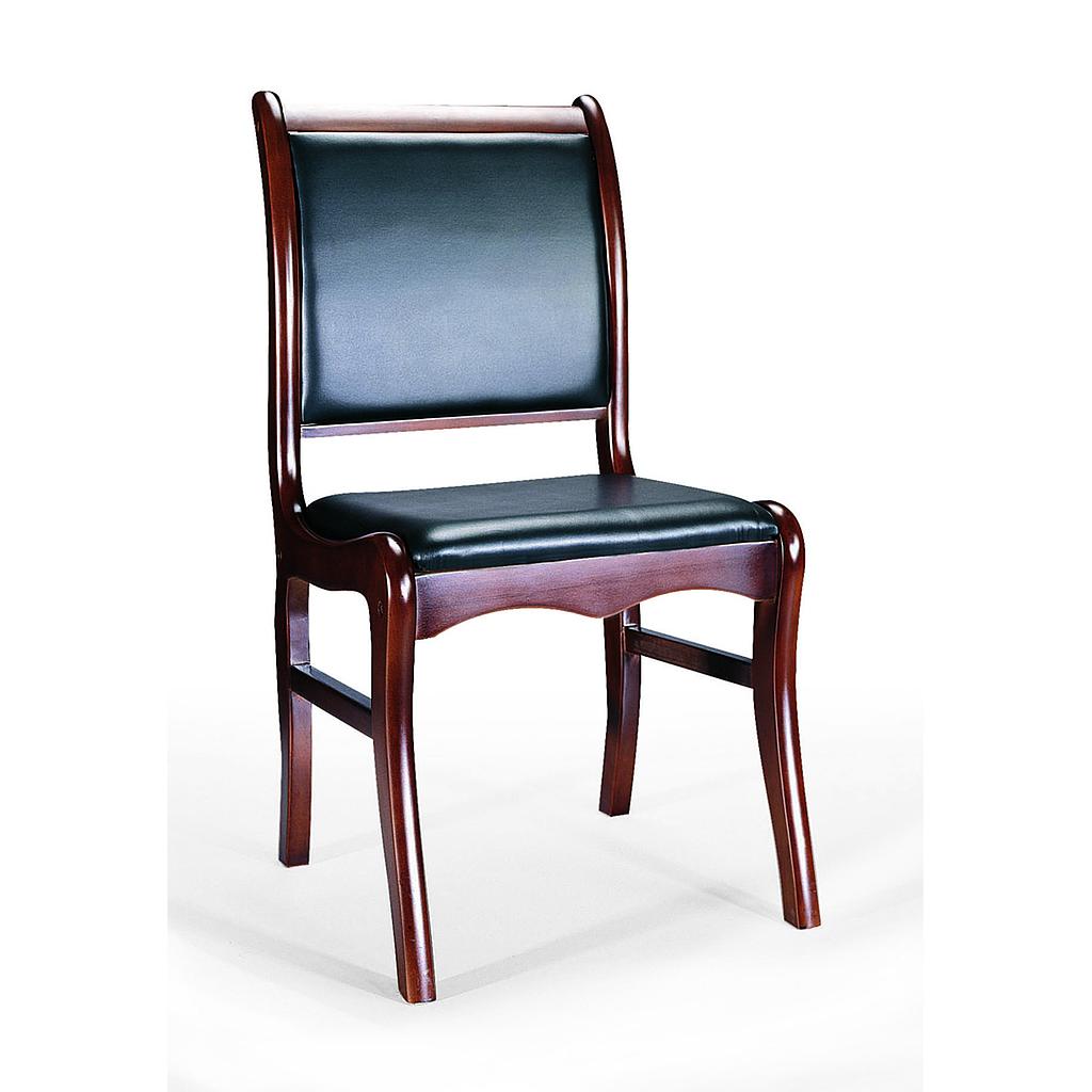 SILLA DE ESPERA CUERO COLOR NEGRO