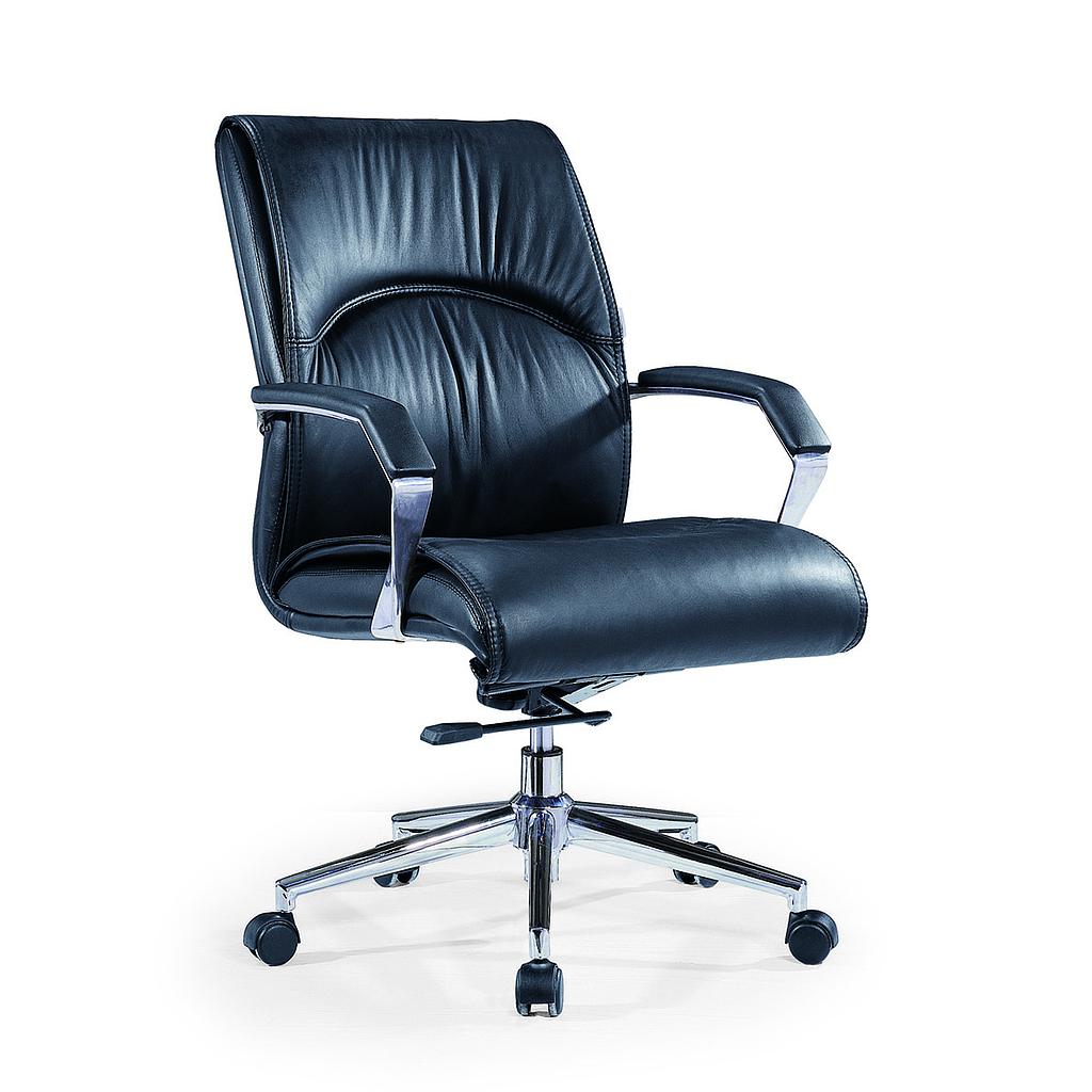 SILLA PRESIDENCIAL CUERO COLOR NEGRO