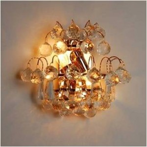 LAMPARA DE PARED CRISTAL